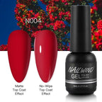 NEW TREND Modern fashion Red Gel Nail Polish For Nails  Permanent UV LED 8ml Matte Glossy High Quality Fashion Design For Women and Ladies Stevvex