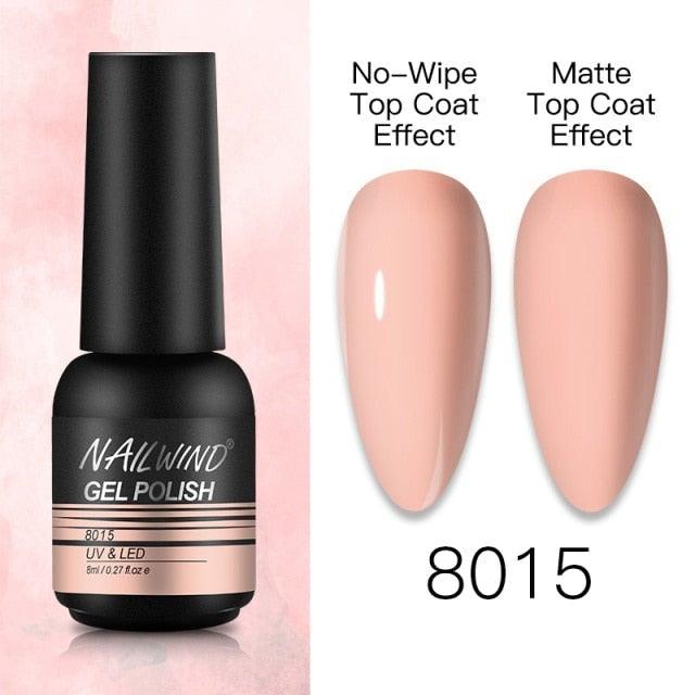 NEW TREND Modern fashion Red Gel Nail Polish For Nails  Permanent UV LED 8ml Matte Glossy High Quality Fashion Design For Women and Ladies Stevvex