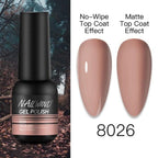 NEW TREND Modern fashion Red Gel Nail Polish For Nails  Permanent UV LED 8ml Matte Glossy High Quality Fashion Design For Women and Ladies Stevvex