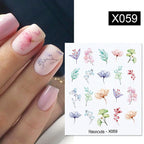 Nails Sticker Nail Art Decorations Flowers Leaves Decals Water Transfer Sliders Woman Face Fruit Foil Manicures Wraps  Water Transfer Nail Decals Sticker For Pretty Girl Self-Adhesive Nail Decals Designer Nail Stickers for Acrylic Decal Stevvex