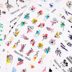 Nails Sticker Nail Art Decorations Flowers Leaves Decals Water Transfer Sliders Woman Face Fruit Foil Manicures Wraps  Water Transfer Nail Decals Sticker For Pretty Girl Self-Adhesive Nail Decals Designer Nail Stickers for Acrylic Decal Stevvex