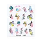 Nails Sticker Nail Art Decorations Flowers Leaves Decals Water Transfer Sliders Woman Face Fruit Foil Manicures Wraps  Water Transfer Nail Decals Sticker For Pretty Girl Self-Adhesive Nail Decals Designer Nail Stickers for Acrylic Decal Stevvex