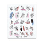 Nails Sticker Nail Art Decorations Flowers Leaves Decals Water Transfer Sliders Woman Face Fruit Foil Manicures Wraps  Water Transfer Nail Decals Sticker For Pretty Girl Self-Adhesive Nail Decals Designer Nail Stickers for Acrylic Decal Stevvex