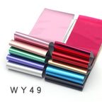 Holographic Nail Foil Transfer Set Sticker Decal Nail Art Foils Designer Marble Nail Decoration Sliders Wraps Manicure  Women Kids Girls Manicure Decoration Nail Art Supplies 3D Self-Adhesive Nail Decals Designer Nail Stickers for Acrylic Nails Stevvex
