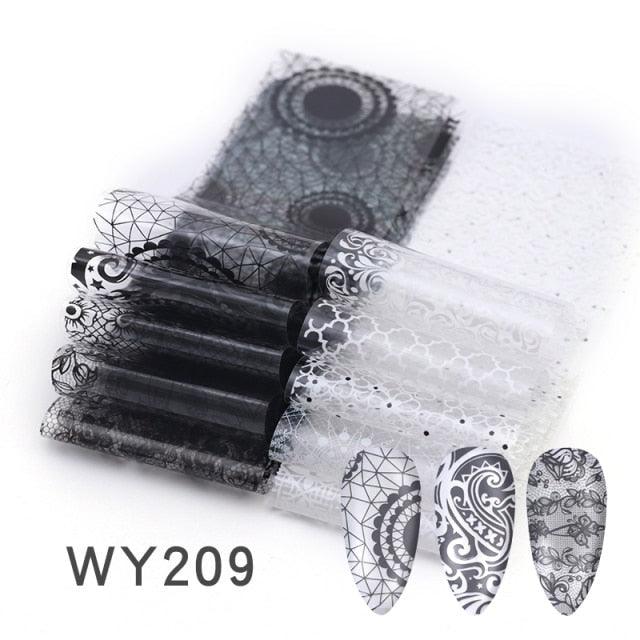 Holographic Nail Foil Transfer Set Sticker Decal Nail Art Foils Designer Marble Nail Decoration Sliders Wraps Manicure  Women Kids Girls Manicure Decoration Nail Art Supplies 3D Self-Adhesive Nail Decals Designer Nail Stickers for Acrylic Nails Stevvex