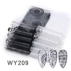 Holographic Nail Foil Transfer Set Sticker Decal Nail Art Foils Designer Marble Nail Decoration Sliders Wraps Manicure  Women Kids Girls Manicure Decoration Nail Art Supplies 3D Self-Adhesive Nail Decals Designer Nail Stickers for Acrylic Nails Stevvex