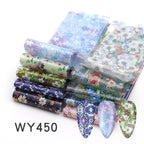 Holographic Nail Foil Transfer Set Sticker Decal Nail Art Foils Designer Marble Nail Decoration Sliders Wraps Manicure  Women Kids Girls Manicure Decoration Nail Art Supplies 3D Self-Adhesive Nail Decals Designer Nail Stickers for Acrylic Nails Stevvex
