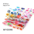 Holographic Nail Foil Transfer Set Sticker Decal Nail Art Foils Designer Marble Nail Decoration Sliders Wraps Manicure  Women Kids Girls Manicure Decoration Nail Art Supplies 3D Self-Adhesive Nail Decals Designer Nail Stickers for Acrylic Nails Stevvex