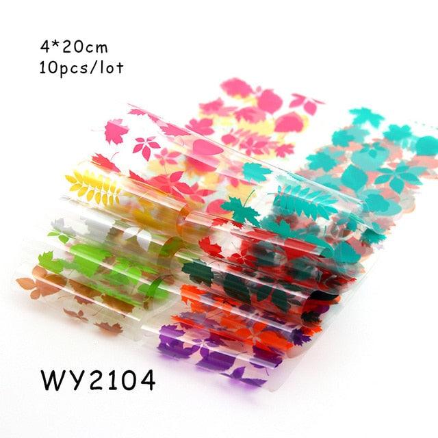 Holographic Nail Foil Transfer Set Sticker Decal Nail Art Foils Designer Marble Nail Decoration Sliders Wraps Manicure  Women Kids Girls Manicure Decoration Nail Art Supplies 3D Self-Adhesive Nail Decals Designer Nail Stickers for Acrylic Nails Stevvex