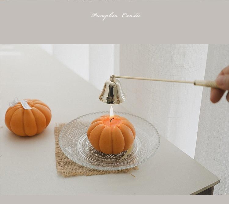 Pumpkin Candle Creative Handmade Aromatherapy Candle Pumpkin Candle Fall Candle Gift Set For Women Aromatherapy Candle Gift For Halloween Decorations Candle Photo Home Restaurant Hotel Decoration Stevvex