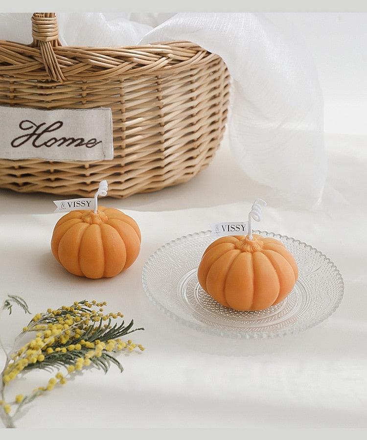 Pumpkin Candle Creative Handmade Aromatherapy Candle Pumpkin Candle Fall Candle Gift Set For Women Aromatherapy Candle Gift For Halloween Decorations Candle Photo Home Restaurant Hotel Decoration Stevvex