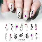 3D Nail Stickers Leaves Butterfly Panda Love Heart Design Stickers For Nails Manicure Foil Nail Art Decor  Girls Manicure Decoration Nail Art Supplies 3D Self-Adhesive Nail Decals Designer Nail Stickers for Acrylic Nails