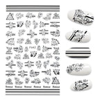 3D Nail Stickers Leaves Butterfly Panda Love Heart Design Stickers For Nails Manicure Foil Nail Art Decor  Girls Manicure Decoration Nail Art Supplies 3D Self-Adhesive Nail Decals Designer Nail Stickers for Acrylic Nails