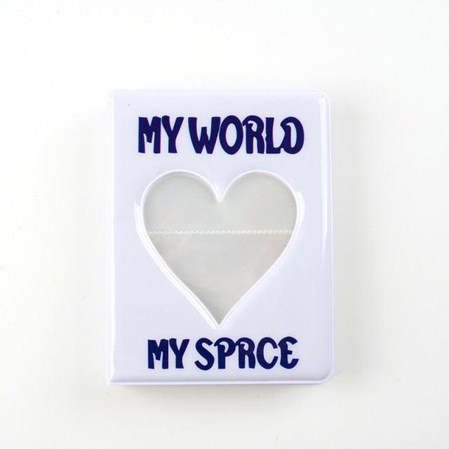 64 Pockets 3 Inches Photo Album Card Holder Receipt Storage Hollow Love Heart Photo Holder Business Card Bag Kpop Photocard Holder Book Polaroid Book Album Gifts For Valentines Day Stevvex