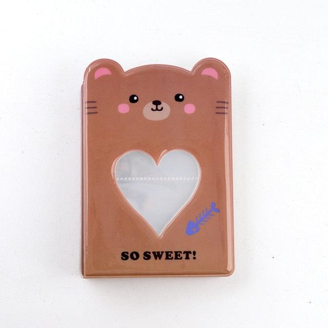 64 Pockets 3 Inches Photo Album Card Holder Receipt Storage Hollow Love Heart Photo Holder Business Card Bag Kpop Photocard Holder Book Polaroid Book Album Gifts For Valentines Day Stevvex