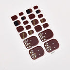 Full Beauty Loveliness Designed Manicure Valentines Nail Art Designer Nail Decals Kids Nails Art Decoration Nail Sticker Set French Tip Guides Stickers French Nail Stickers Form Fringe Guides for Decoration Stencil Tools Stevvex