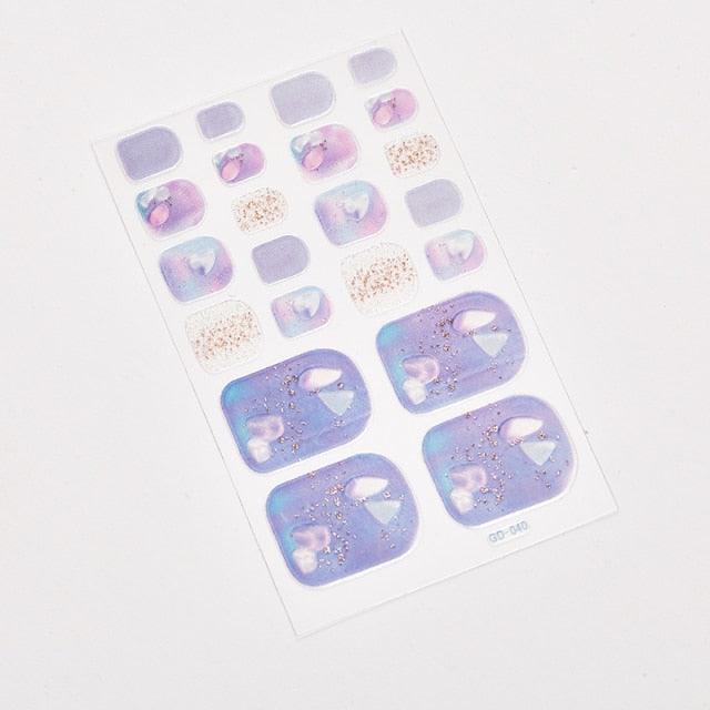 Full Beauty Loveliness Designed Manicure Valentines Nail Art Designer Nail Decals Kids Nails Art Decoration Nail Sticker Set French Tip Guides Stickers French Nail Stickers Form Fringe Guides for Decoration Stencil Tools Stevvex