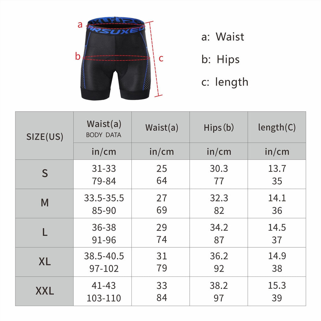 Cycling Shorts Men 5D Gel Pad Cycling Underwear Bicycle MTB Clothing - SJB-DIAMOND ELITES