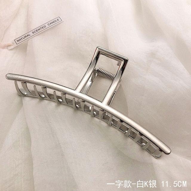 Woman Novelty Minimalist Dainty Design Irregular Hairpins Punk Style Metal Silver Hair Claws Barrettes Women Hair Accessories Hair Clips Hairgrip Stevvex