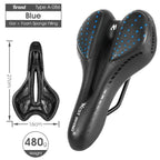 Bike Saddle Mountain Road Bike Seat PU Leather Gel Filled Cycling Cushion Comfortable Shockproof Bicycle Saddle Seat Cushion For Men Comfort Bike Saddle Anti-Slip Bicycle Saddle Waterproof Bicycle Seat For Mountain Bike Seat Stevvex