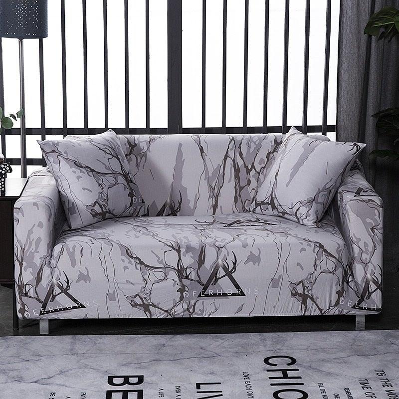 Elastic Sofa Covers for Living Room Stretch Slipcovers Sectional Couch Cover L Shape Corner Armchair Cover 1/2/3/4 Seater Slipcovers Elastic Stylish Printed Sectional Sofa Furniture Protector For Living Room Stevvex
