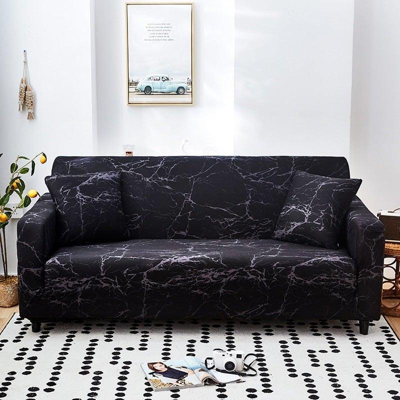 Elastic Sofa Covers for Living Room Stretch Slipcovers Sectional Couch Cover L Shape Corner Armchair Cover 1/2/3/4 Seater Slipcovers Elastic Stylish Printed Sectional Sofa Furniture Protector For Living Room Stevvex