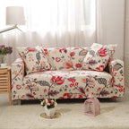 Elastic Sofa Covers for Living Room Stretch Slipcovers Sectional Couch Cover L Shape Corner Armchair Cover 1/2/3/4 Seater Slipcovers Elastic Stylish Printed Sectional Sofa Furniture Protector For Living Room Stevvex
