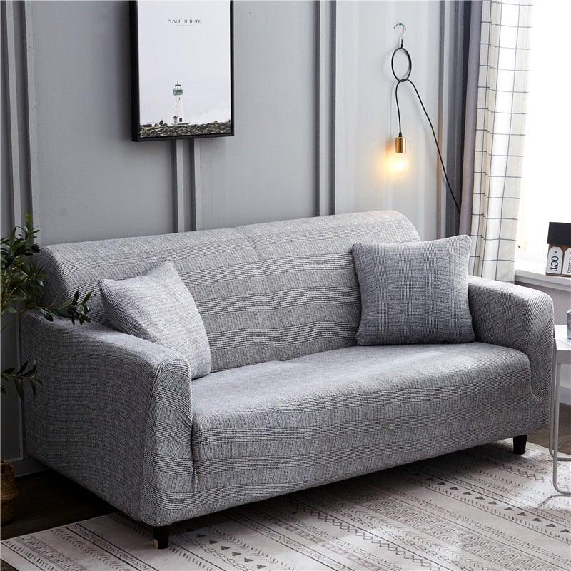 Elastic Sofa Covers for Living Room Stretch Slipcovers Sectional Couch Cover L Shape Corner Armchair Cover 1/2/3/4 Seater Slipcovers Elastic Stylish Printed Sectional Sofa Furniture Protector For Living Room Stevvex