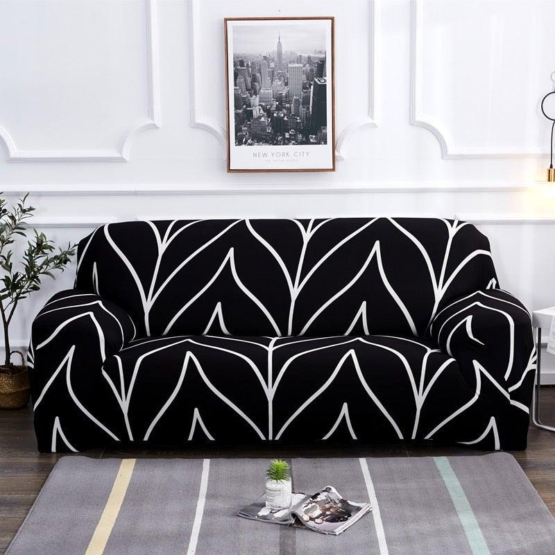 Elastic Sofa Covers for Living Room Stretch Slipcovers Sectional Couch Cover L Shape Corner Armchair Cover 1/2/3/4 Seater Slipcovers Elastic Stylish Printed Sectional Sofa Furniture Protector For Living Room Stevvex