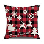Christmas Pillow Covers Xmas Decorative Christmas Pillow Covers Christmas Decor Pillow Cases Retro Beautiful Cushion Cover Throw Pillowcase Winter Holiday Cushion Case For Home Decor 45x45CM Stevvex