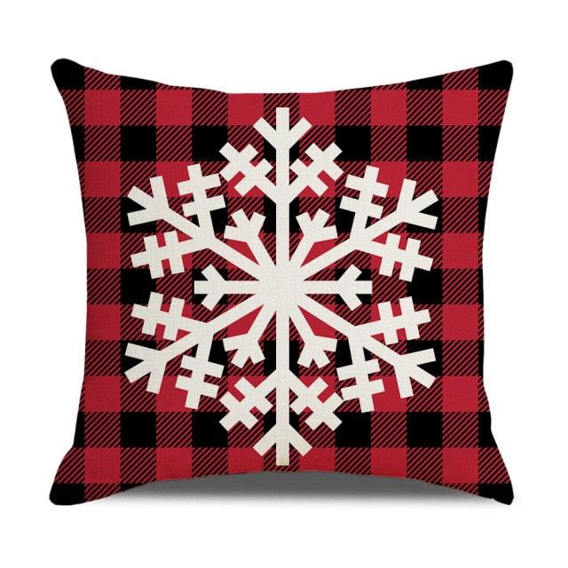 Christmas Pillow Covers Xmas Decorative Christmas Pillow Covers Christmas Decor Pillow Cases Retro Beautiful Cushion Cover Throw Pillowcase Winter Holiday Cushion Case For Home Decor 45x45CM Stevvex