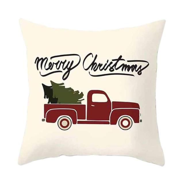 Beautiful Snowflake In Red Merry Christmas Gifts Xmas Cushion Cover Case Decorations Winter Holiday Party Pillow Zipper Pillowcase For Sofa Home Office Living Room Car Stevvex