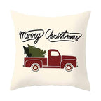 Beautiful Snowflake In Red Merry Christmas Gifts Xmas Cushion Cover Case Decorations Winter Holiday Party Pillow Zipper Pillowcase For Sofa Home Office Living Room Car Stevvex