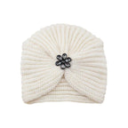 Luxury Fashion Ready To Wear Soft Cashmere Muslim Inner Hijab Caps Turban Cashmere Cross Elegant Wrap Head Hat Wool Lightweight Knitting Hijab Bonnet Cap For Women