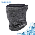 Cycling Headwear Winter Men Anti-sweat Breathable Cycling Face Cover Running Bicycle Bandana Sports Scarf Headband Neck Gaiter Face Mask Scarf Dust Sun Protection Cool Lightweight Windproof Breathable Fishing Hiking Running Cycling Stevvex
