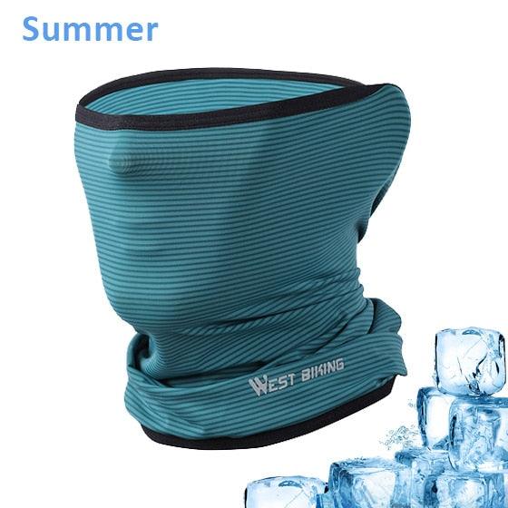 Cycling Headwear Winter Men Anti-sweat Breathable Cycling Face Cover Running Bicycle Bandana Sports Scarf Headband Neck Gaiter Face Mask Scarf Dust Sun Protection Cool Lightweight Windproof Breathable Fishing Hiking Running Cycling Stevvex