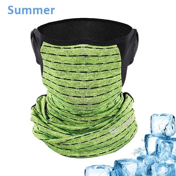 Cycling Headwear Winter Men Anti-sweat Breathable Cycling Face Cover Running Bicycle Bandana Sports Scarf Headband Neck Gaiter Face Mask Scarf Dust Sun Protection Cool Lightweight Windproof Breathable Fishing Hiking Running Cycling Stevvex