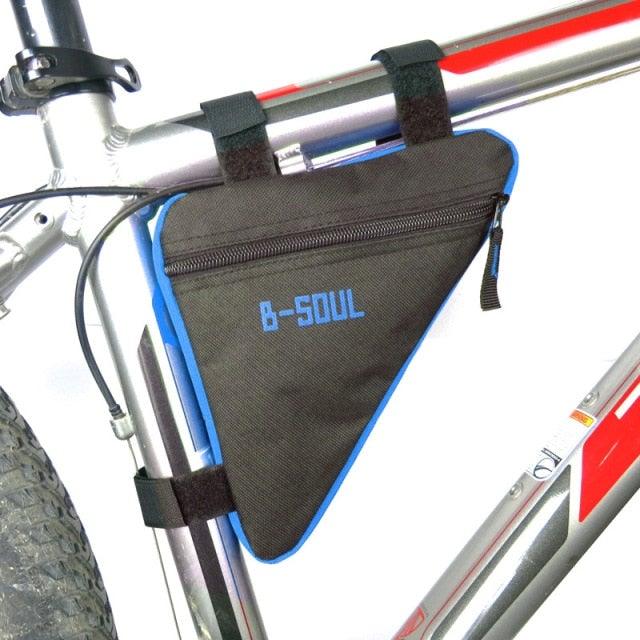 Bicycle Bag Waterproof Bike Triangle Bag Storage Mobile Phone Cycling Bag Bike Tube Pouch Holder Accessories Bike Frame Storage Bag Water Resistant Cycling Handlebar Top Tube Bag Under Seat Pouch Strap-On Adjustable Install Position Stevvex