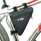 Bicycle Bag Waterproof Bike Triangle Bag Storage Mobile Phone Cycling Bag Bike Tube Pouch Holder Accessories Bike Frame Storage Bag Water Resistant Cycling Handlebar Top Tube Bag Under Seat Pouch Strap-On Adjustable Install Position Stevvex