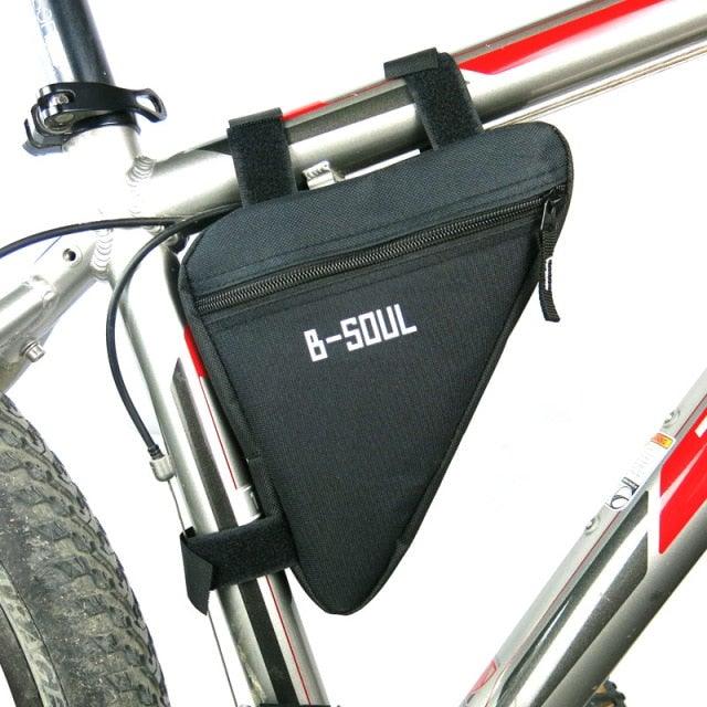 Bicycle Bag Waterproof Bike Triangle Bag Storage Mobile Phone Cycling Bag Bike Tube Pouch Holder Accessories Bike Frame Storage Bag Water Resistant Cycling Handlebar Top Tube Bag Under Seat Pouch Strap-On Adjustable Install Position Stevvex