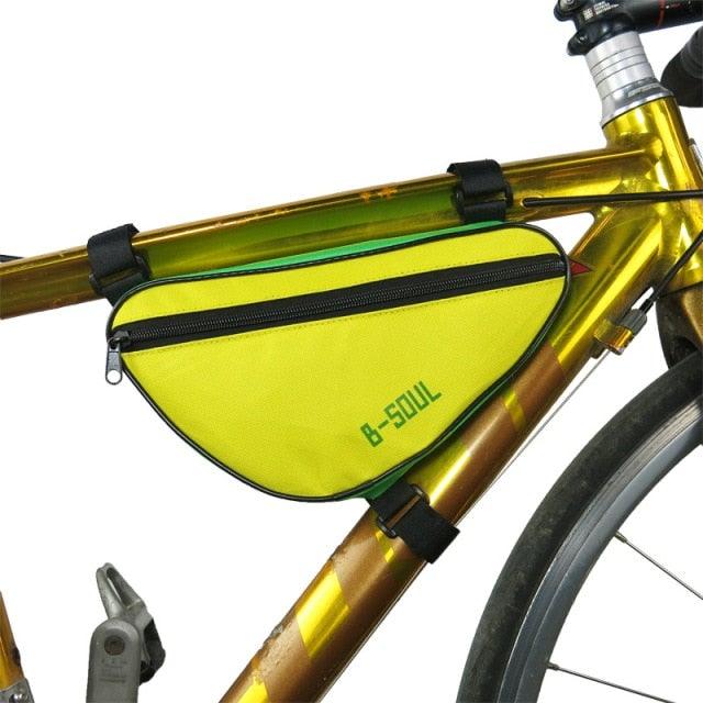 Bicycle Bag Waterproof Bike Triangle Bag Storage Mobile Phone Cycling Bag Bike Tube Pouch Holder Accessories Bike Frame Storage Bag Water Resistant Cycling Handlebar Top Tube Bag Under Seat Pouch Strap-On Adjustable Install Position Stevvex