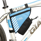 Bicycle Bag Waterproof Bike Triangle Bag Storage Mobile Phone Cycling Bag Bike Tube Pouch Holder Accessories Bike Frame Storage Bag Water Resistant Cycling Handlebar Top Tube Bag Under Seat Pouch Strap-On Adjustable Install Position Stevvex