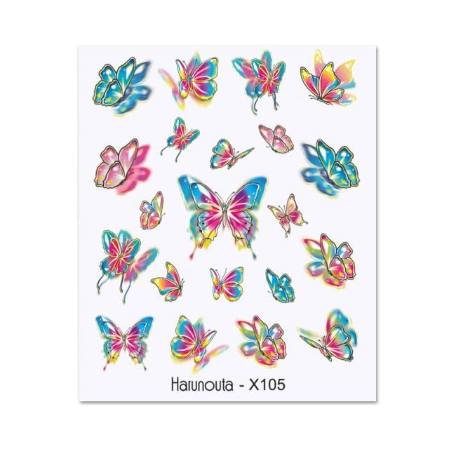 Cool Geometrics Pattern Water Decals Stickers Flower Leaves Slider For Nails Spring Summer Nail Art Decoration Tattoos Women Nail Art Stickers Water Transfer Decals Design Nail Art Supplies Manicure Acrylic Nail Foil Stencils Decorations Stevvex