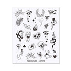 Cool Geometrics Pattern Water Decals Stickers Flower Leaves Slider For Nails Spring Summer Nail Art Decoration Tattoos Women Nail Art Stickers Water Transfer Decals Design Nail Art Supplies Manicure Acrylic Nail Foil Stencils Decorations Stevvex