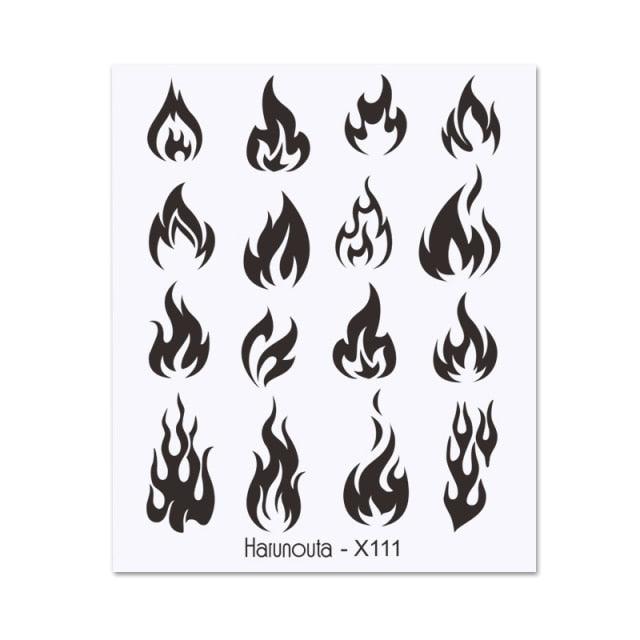 Cool Geometrics Pattern Water Decals Stickers Flower Leaves Slider For Nails Spring Summer Nail Art Decoration Tattoos Women Nail Art Stickers Water Transfer Decals Design Nail Art Supplies Manicure Acrylic Nail Foil Stencils Decorations Stevvex