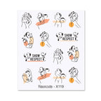 Cool Geometrics Pattern Water Decals Stickers Flower Leaves Slider For Nails Spring Summer Nail Art Decoration Tattoos Women Nail Art Stickers Water Transfer Decals Design Nail Art Supplies Manicure Acrylic Nail Foil Stencils Decorations Stevvex