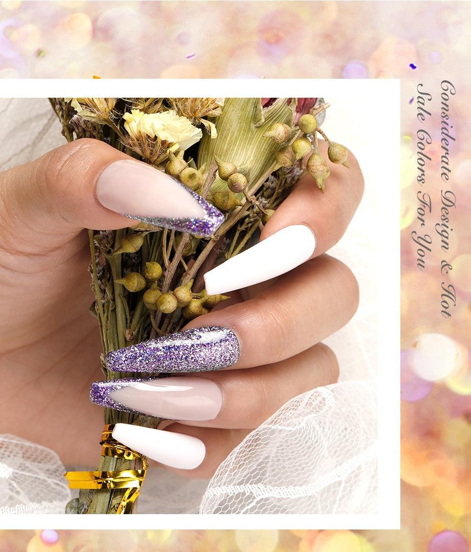 New Popular Womens Fashion Gel Nail Polish UV LED Permanent Matt Glossy Effect Luxury Design Nail Gel For Women and Girls Stevvex