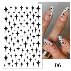 Gold 3D Nail Sticker Curve Stripe Lines Nails Stickers Gradient Adhesive Striping Tape Nail Foil Nail Art Stickers Decals Silver Strip Line Nail Decal Self-Adhesive 3D Wave Decal Decoration Metallic Curve Design Decoration for Women Girls Stevvex