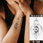 New Waterproof Temporary Tattoo Sticker Deer Animal Flash Tatoo Black Line Body Art Small Decorative Design For Womens Boys