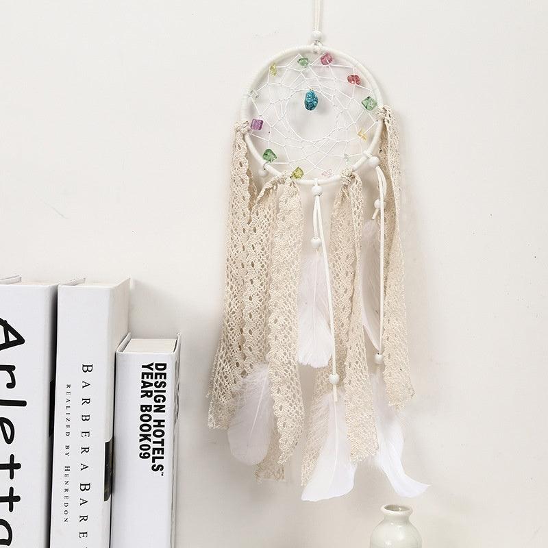 Dream Catcher Led Handmade Dream-catcher Traditional Feather Hanging Home Wall Decoration  Night Dream Catchers  Decor Ornament Wall Hanging Wind Chimes For Home Room Decoration Stevvex